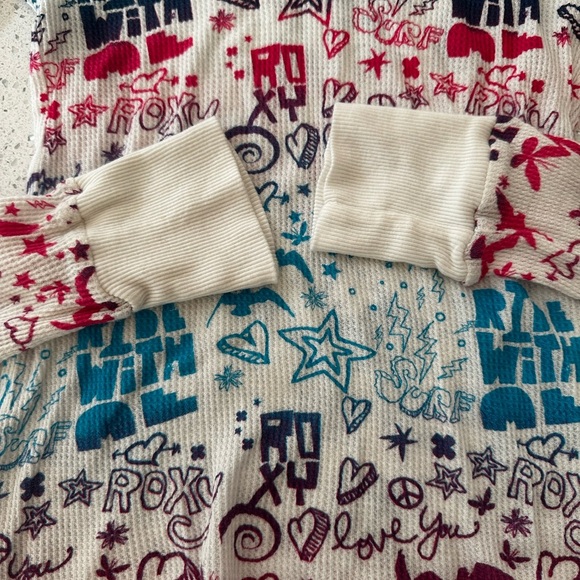 Roxy Red and Blue Graphic Hoodie - Picture 2 of 4